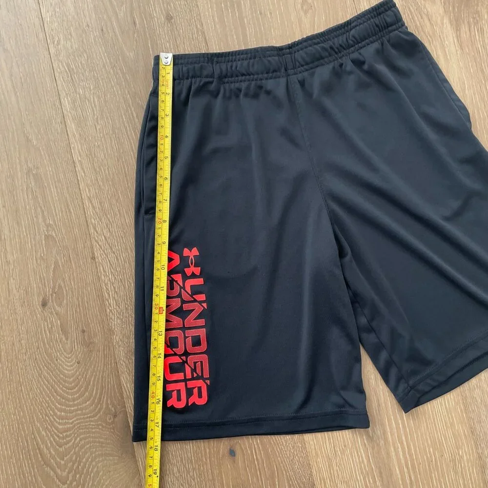 Under Armour Shorts Boys Youth Large Black UA Stunt 3.0 Performance Athletic Gym - Picture 8 of 16